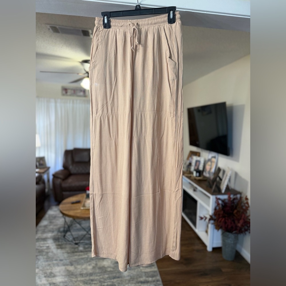 Fashion Nova Ambiance Wide Leg Linen Causal  Pants